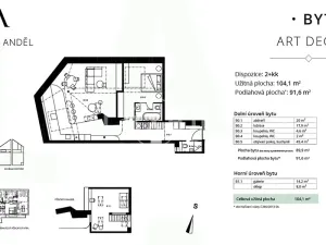 Prodej bytu 3+kk, Praha - Smíchov, Jindřicha Plachty, 90 m2