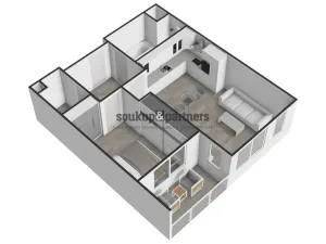 Prodej bytu 2+kk, Praha - Ruzyně, Stočesova, 54 m2