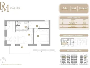 Prodej bytu 2+kk, Lipník nad Bečvou, Mánesova, 50 m2