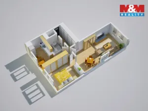 Prodej bytu 2+1, Ústí nad Labem - Bukov, Bratří Čapků, 52 m2