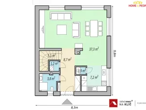 Prodej domu na klíč, Zlín, Pampelišková, 121 m2