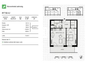 Prodej bytu 2+kk, Olomouc, Loudova, 54 m2