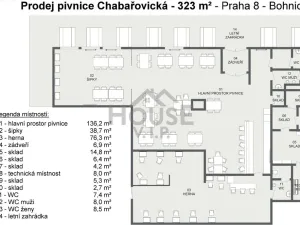 Prodej restaurace, Praha - Kobylisy, Chabařovická, 295 m2