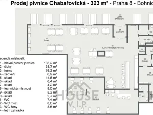 Prodej restaurace, Praha - Kobylisy, Chabařovická, 295 m2