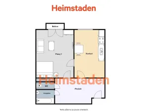 Pronájem bytu 1+1, Ostrava - Poruba, Opavská, 38 m2