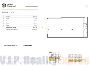 Prodej obchodního prostoru, Praha, Spojovací, 173 m2