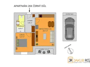 Prodej bytu 2+kk, Černý Důl, 43 m2