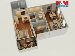 Prodej bytu 2+1, Praha - Kobylisy, Košťálkova, 57 m2