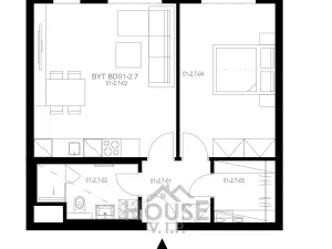 Prodej bytu 2+kk, Kladno, U Engerthu, 54 m2