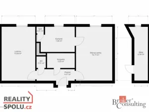 Pronájem bytu 2+1, Stříbro, Gagarinova, 48 m2