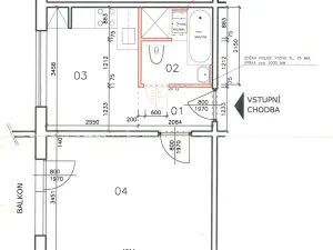 Pronájem bytu 1+1, Brno - Královo Pole, Božetěchova, 30 m2