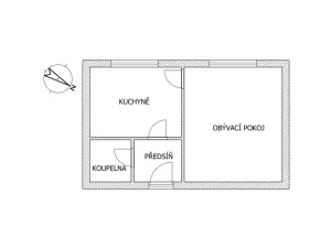 Pronájem bytu 1+1, Kladno - Kročehlavy, Vodárenská, 29 m2