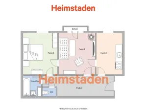Pronájem bytu 2+1, Ostrava - Poruba, Opletalova, 54 m2