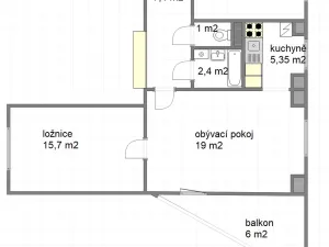 Prodej bytu 3+1, Praha - Nusle, K podjezdu, 60 m2