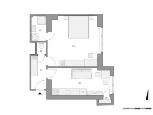 Prodej bytu 2+kk, Praha - Břevnov, Nad Kajetánkou, 47 m2