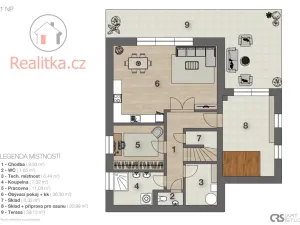 Prodej rodinného domu, Ondřejov, Pod Oborou, 232 m2