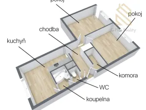 Prodej bytu 2+1, Dobkovice, 63 m2