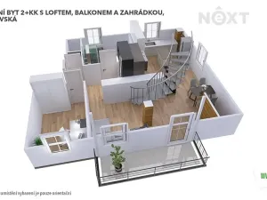 Pronájem bytu 2+kk, Šumperk, Zborovská, 83 m2