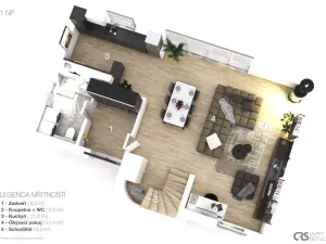 Prodej rodinného domu, Nučice, Paderlíkova, 155 m2