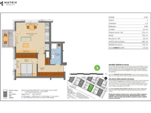 Prodej bytu 2+kk, Kralupy nad Vltavou, Havlíčkova, 52 m2