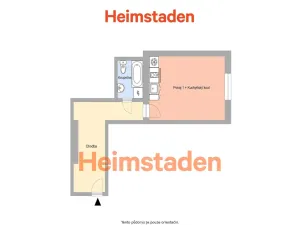 Pronájem bytu 1+kk, Ostrava - Poruba, Hlavní třída, 22 m2