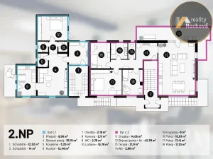 Pronájem bytu 2+1, Jesenice, Do Potočin, 83 m2