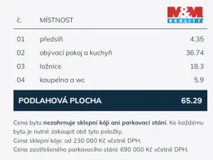 Prodej bytu 2+kk, Praha - Střížkov, Střížkovská, 65 m2