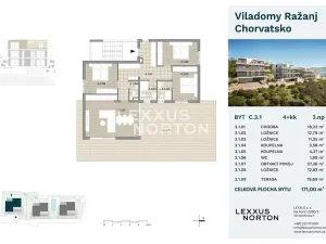 Prodej bytu 4+kk, Ražanj, Chorvatsko, 171 m2