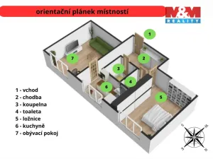 Prodej bytu 2+1, Jaroměř - Josefov, Novoměstská, 54 m2