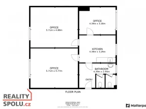 Pronájem kanceláře, Blovice, Americká, 100 m2
