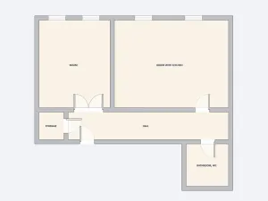 Pronájem bytu 2+kk, Praha - Smíchov, Kroftova, 58 m2