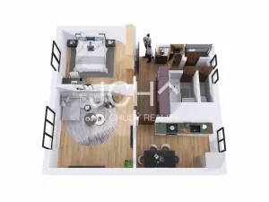 Prodej bytu 2+1, Uničov, Nerudova, 56 m2