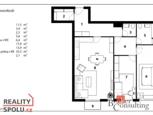 Prodej bytu 3+kk, Hradec Králové, 107 m2