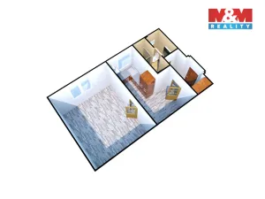 Pronájem bytu 1+1, Děčín - Děčín IV-Podmokly, Palackého, 36 m2