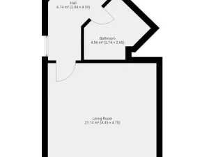 Pronájem bytu 1+kk, Praha - Hostivař, Kytínská, 34 m2