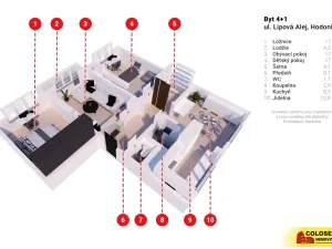 Prodej bytu 4+1, Hodonín, 90 m2