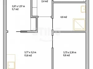 Pronájem bytu 2+1, Ostrava, Starobělská, 37 m2