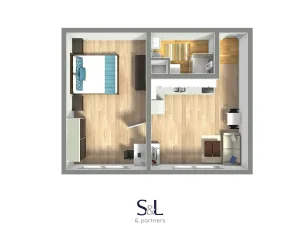 Pronájem bytu 1+1, Nový Bor, Sadová, 36 m2