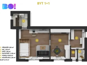 Prodej bytu 1+1, Frýdlant nad Ostravicí, Padlých hrdinů, 40 m2