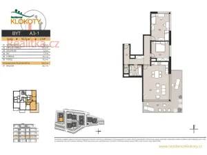 Prodej bytu 3+kk, Tábor, Jaroslava Vacka, 93 m2
