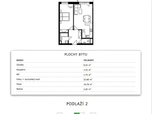 Pronájem bytu 2+kk, Kostelec nad Orlicí, K Tabulkám, 62 m2
