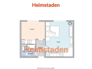 Pronájem bytu 1+1, Ostrava - Poruba, Nálepkova, 39 m2