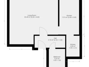 Pronájem bytu 1+1, Praha - Bohnice, Hlivická, 38 m2