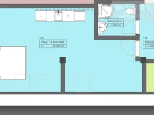 Prodej bytu 1+kk, České Budějovice, Rudolfovská tř., 41 m2