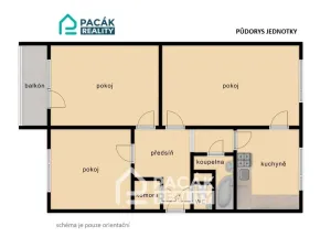 Pronájem bytu 3+1, Olomouc, Nešporova, 74 m2