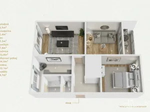 Prodej bytu 3+1, Sokolov, Marie Majerové, 61 m2