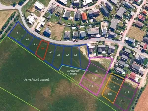 Prodej pozemku pro bydlení, Hrušovany u Brna, Pod Střediskem, 820 m2