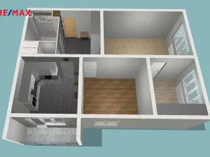 Pronájem bytu 3+1, Ostrava - Výškovice, Lumírova, 68 m2