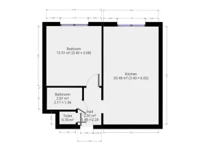 Prodej bytu 2+kk, Praha - Krč, Štúrova, 39 m2