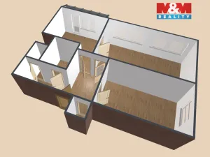 Prodej bytu 2+1, Ostrava - Mariánské Hory, Gen. Hrušky, 63 m2